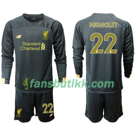 Fotballdrakt Liverpool MIGNOLET 22 Keeper Barn Hjemmetrøye 2019-2020 Langermet